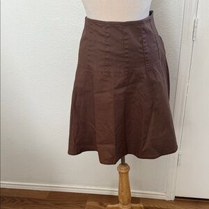Lauren Ralph Lauren Chocolate A-Line Skirt. NWOT